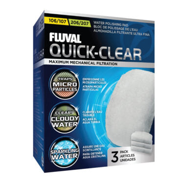 Fluval Quick Clear for 106/206, 107/207 Canister Filter 3 Pack