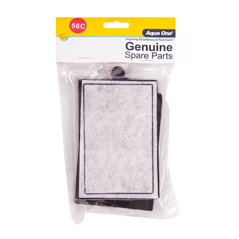 AquaOne AquaVue 380 Filterkartuschen – 2er Set Mit Aktivkohle & Keramik Für Aquarium Filter