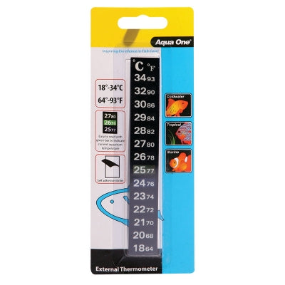 Aqua One Stick On External Thermometer