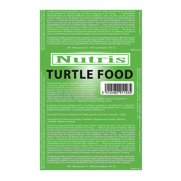 Nutris Turtle Food Frozen Food